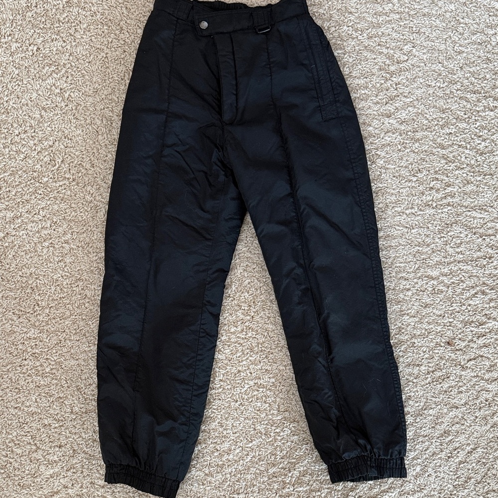 Youth Size 12  Black Snow Pants